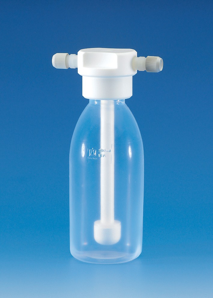 Brand: PTFE washbottle head with frit f.