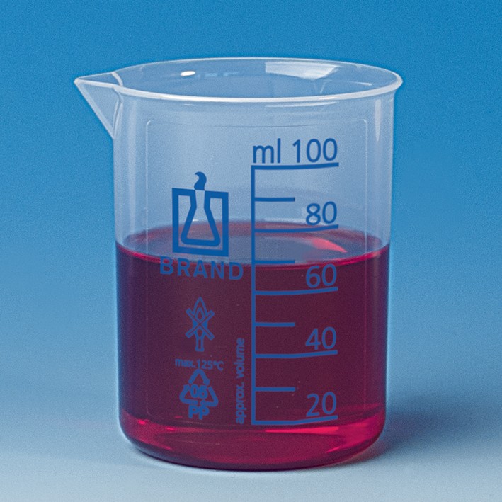 Brand: Beaker, low form, PP 50 ml : 10