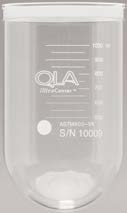 QLA Dissolution Vessels: 1000mL Clear UltraCenter Precision Glass Vessel for TruCenter, No Magnetic Collar, Serialized