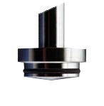 QLA Dissolution Basket Shafts: 19" O-Ring/Push-On Style Conical Basket Shaft for VanKel/Varian, 316 SS, Serialized