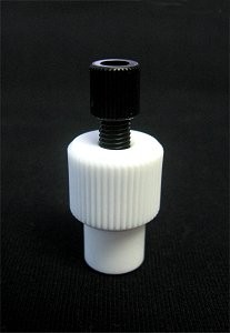 QLA Dissolution Sampling Cannula: Adjustable .082 OD Cannula Stopper with nut and ferrule