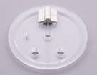 QLA Dissolution Vessel Covers: Clear Hinged Cover with Extra Hole for Stationary Basket for Distek Baths