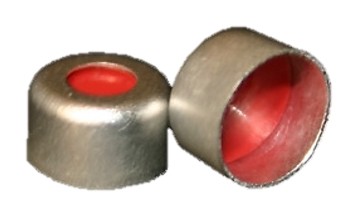 Crimp Cap 8mm, Red PTFE/Silicone/Red PTFE Septa