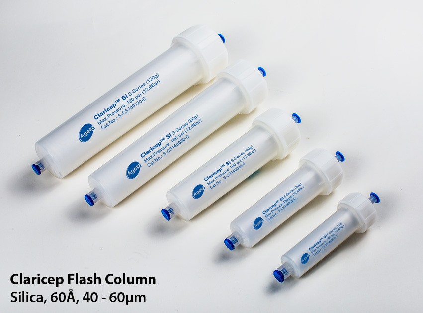 Agela: Claricep Flash Column, Silica, 60Ã, 40 - 60Âµm, 45g