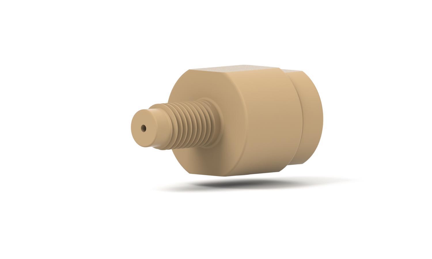 Flow & Pressure Control: Inlet Check Valve, from 1/4"-28 Flat Bottom (Male) to 1/4"-28 Flat Bottom (Female)