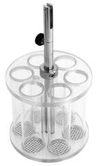 QLA Disintegration Testing: Disintegration Basket Assembly with 6 Plastic Tubes and 10 Mesh SS Screens for VanKel Testers