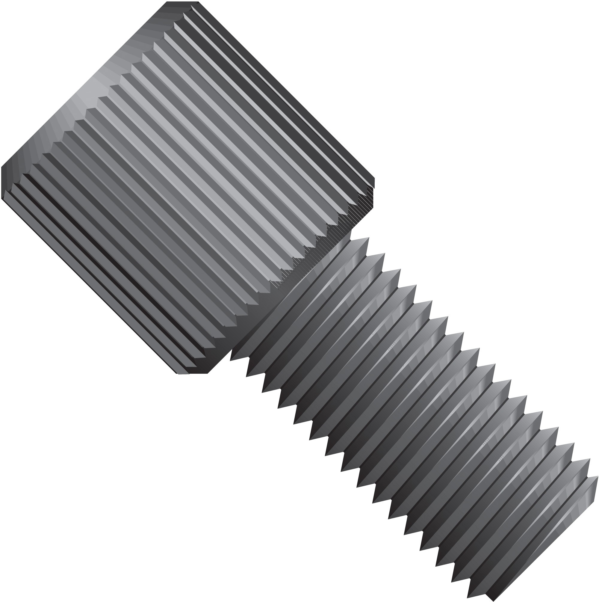 SealTightâ¢, Flangeless Nut for 1/16" OD Tubing, 1/4"-28 Flat Bottom, PEEKâ¢, Natural/Black