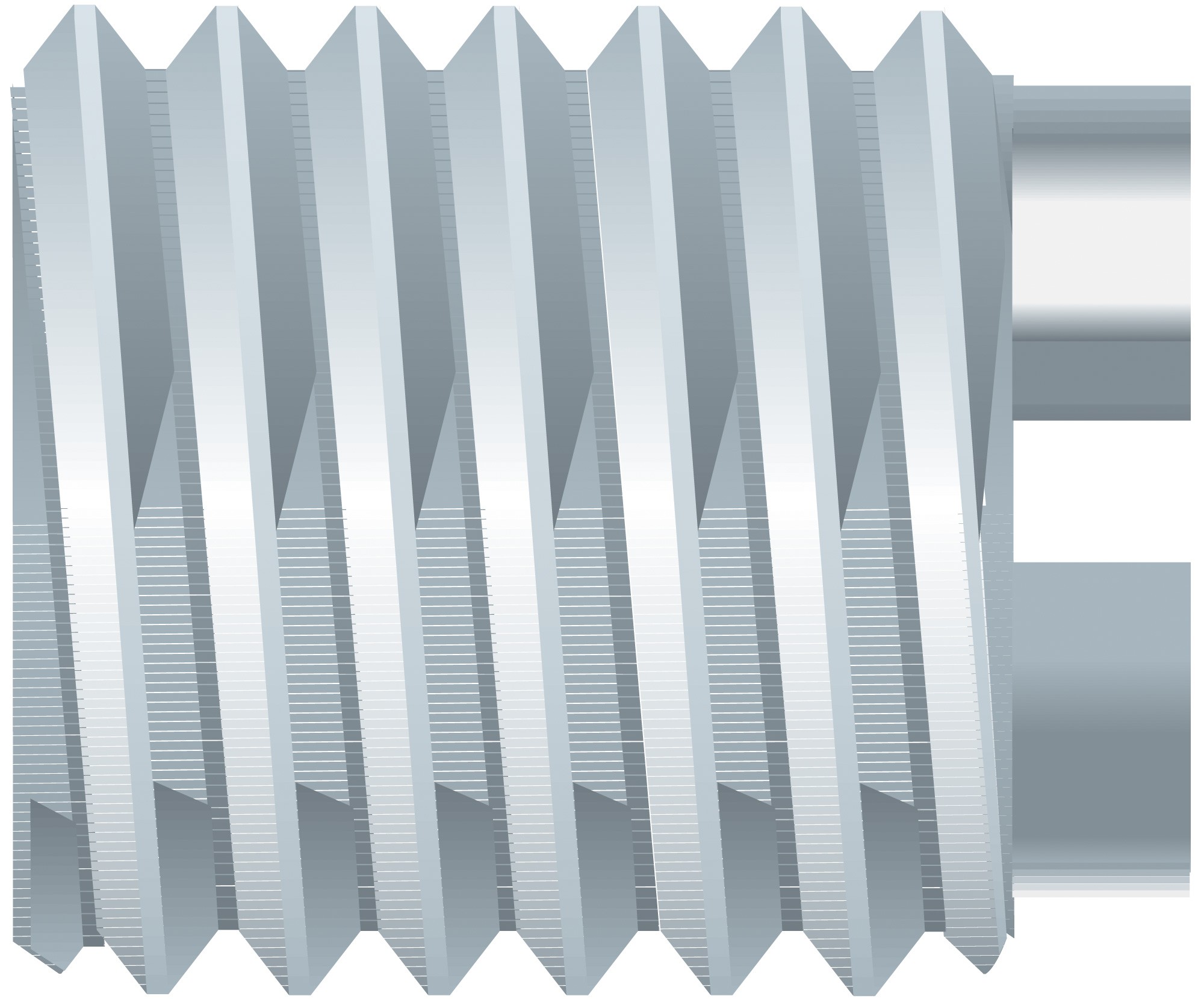 Upchurch: Flush Nut 1/8 Flangeless Type