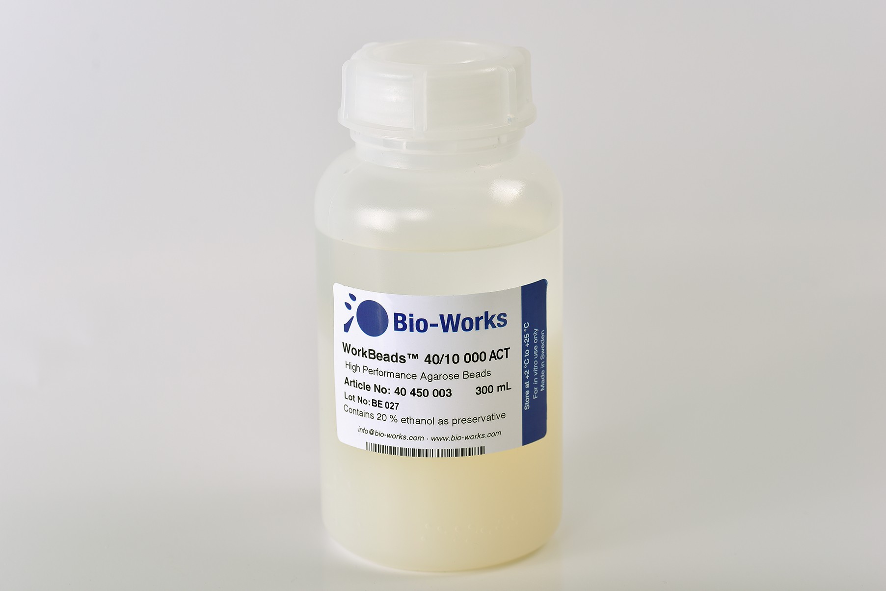 Bio-Works: Activated Media WorkBeads 40/10 000 ACT Bulk-Media 300ml