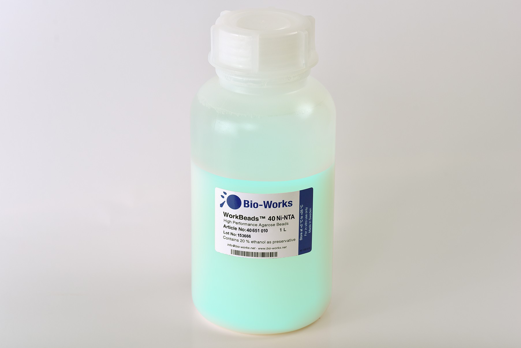 Bio-Works: WorkBeads 40 Ni-NTA Bulk-Media 1L