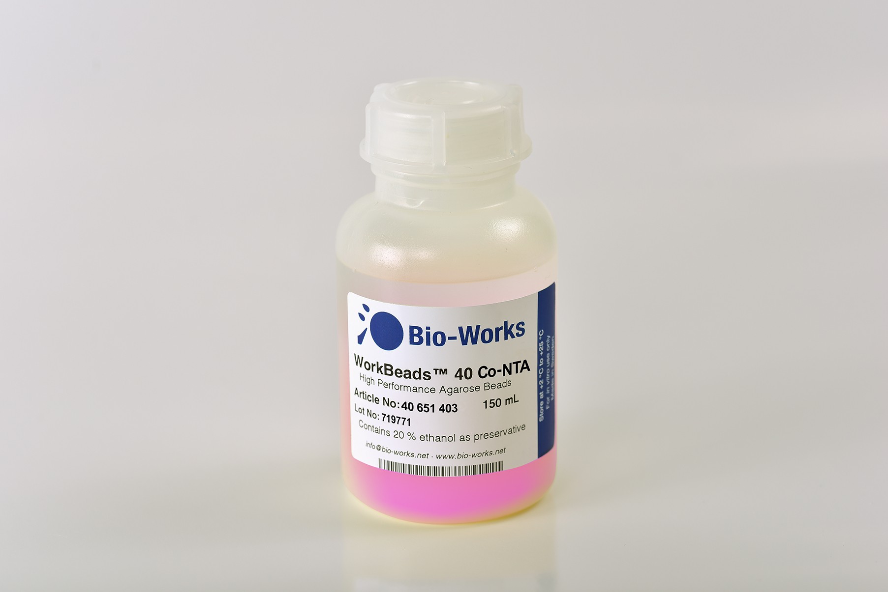 Bio-Works: WorkBeads 40 Co-NTA Bulk-Media 150ml