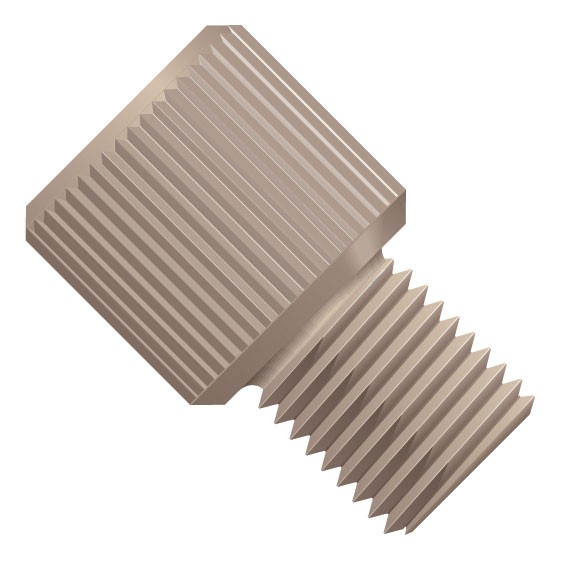 LiteTouchÂ®/SuperFlangelessâ¢, Fitting Nut, Short,  1/8" OD, 1/4"-28 Coned & Flat Bottom,PEEKâ¢, Black