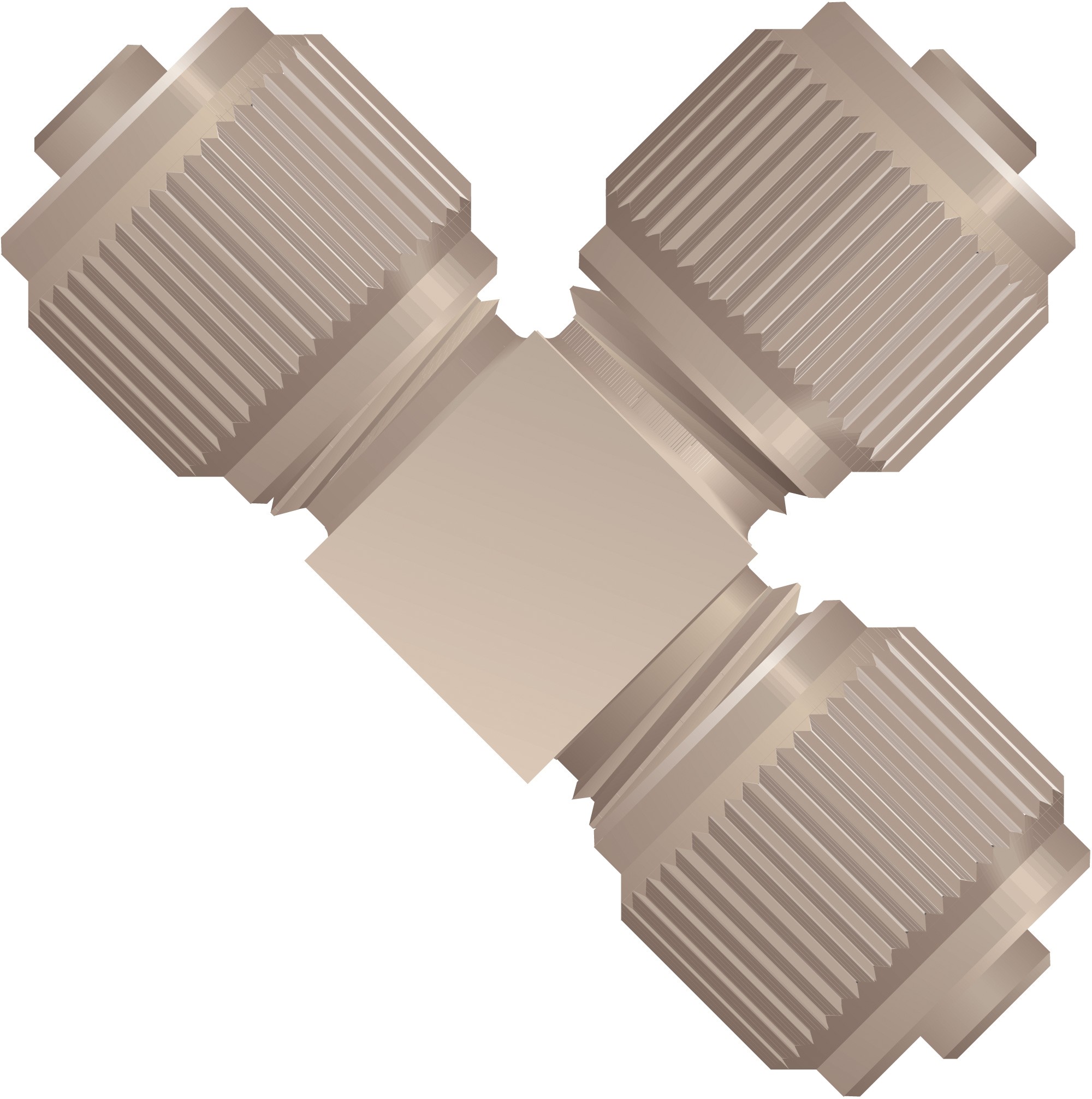 Adapters & Connectors: Micro Static Mixing Tee, for 1/16" OD Tubing, 5/16"-24 Coned, PEEKâ¢