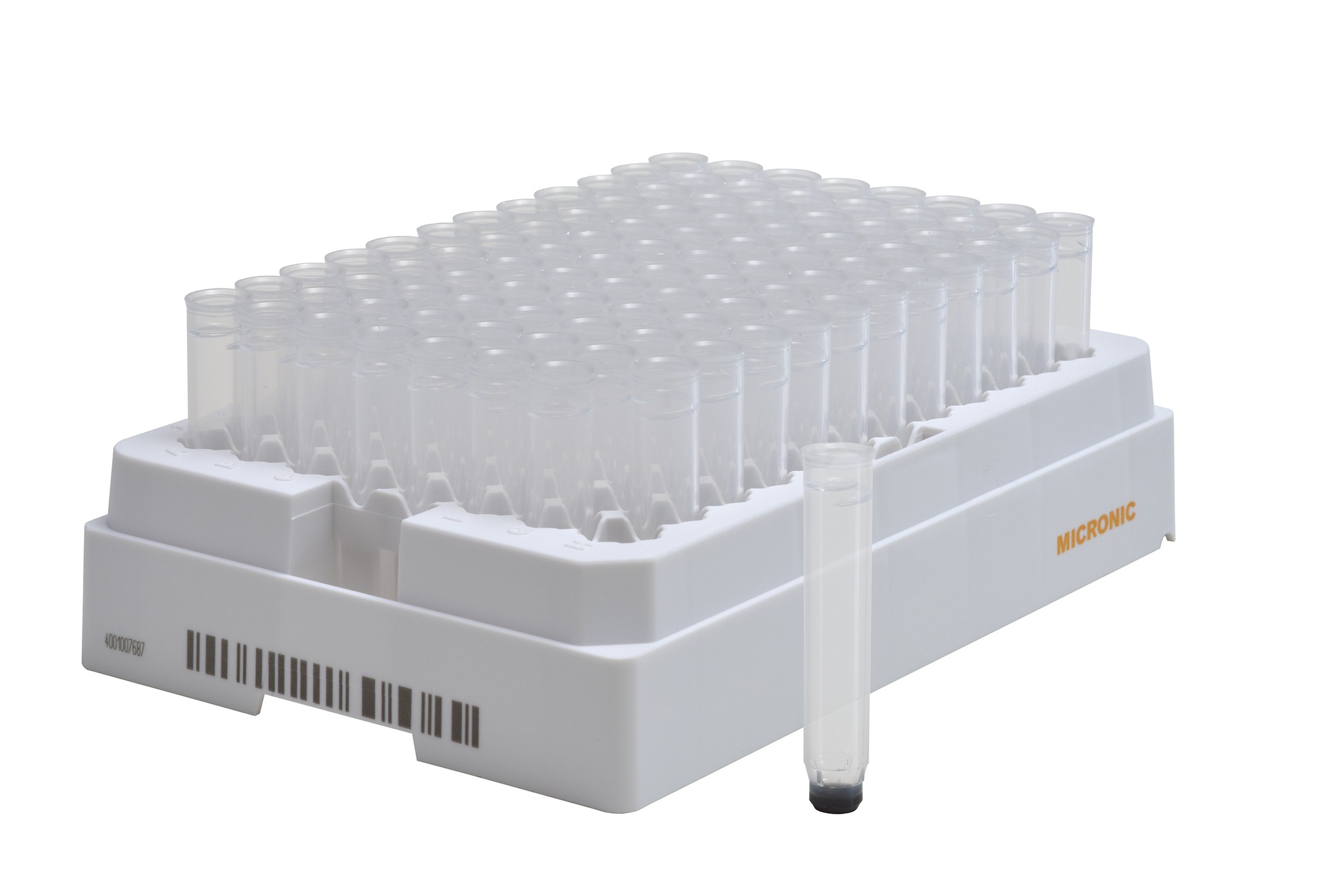 Micronics: 1.40ml 2D Data-Matrix coded pushcap