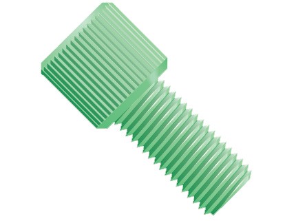 Upchurch: Flangeless Nut Delrin 1/4-28 1/8"