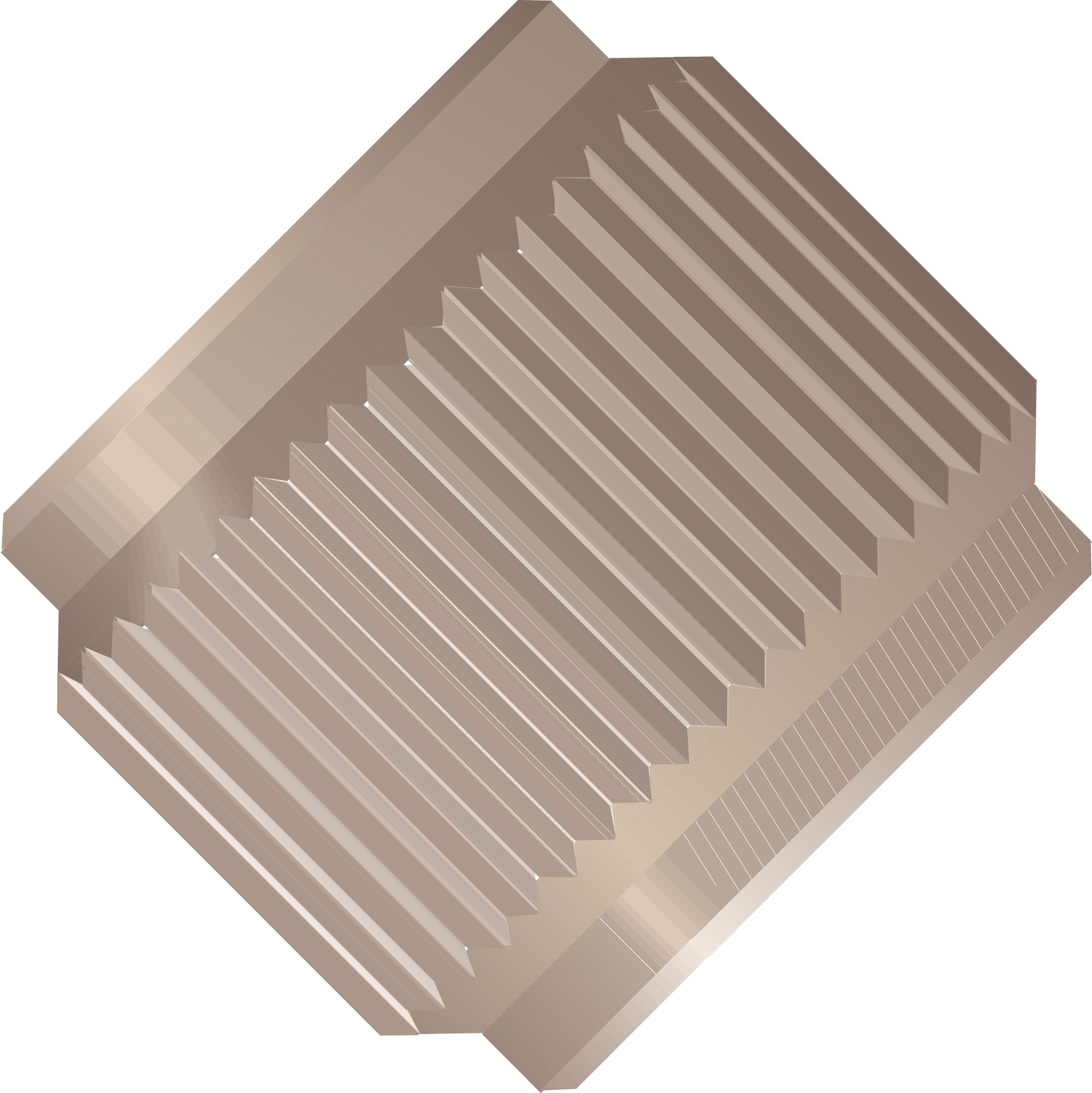 MicroTightÂ®, Female Nut, 1/32" OD Tubing, 5/16"-24 Coned, PEEKâ¢ (PK), Natural