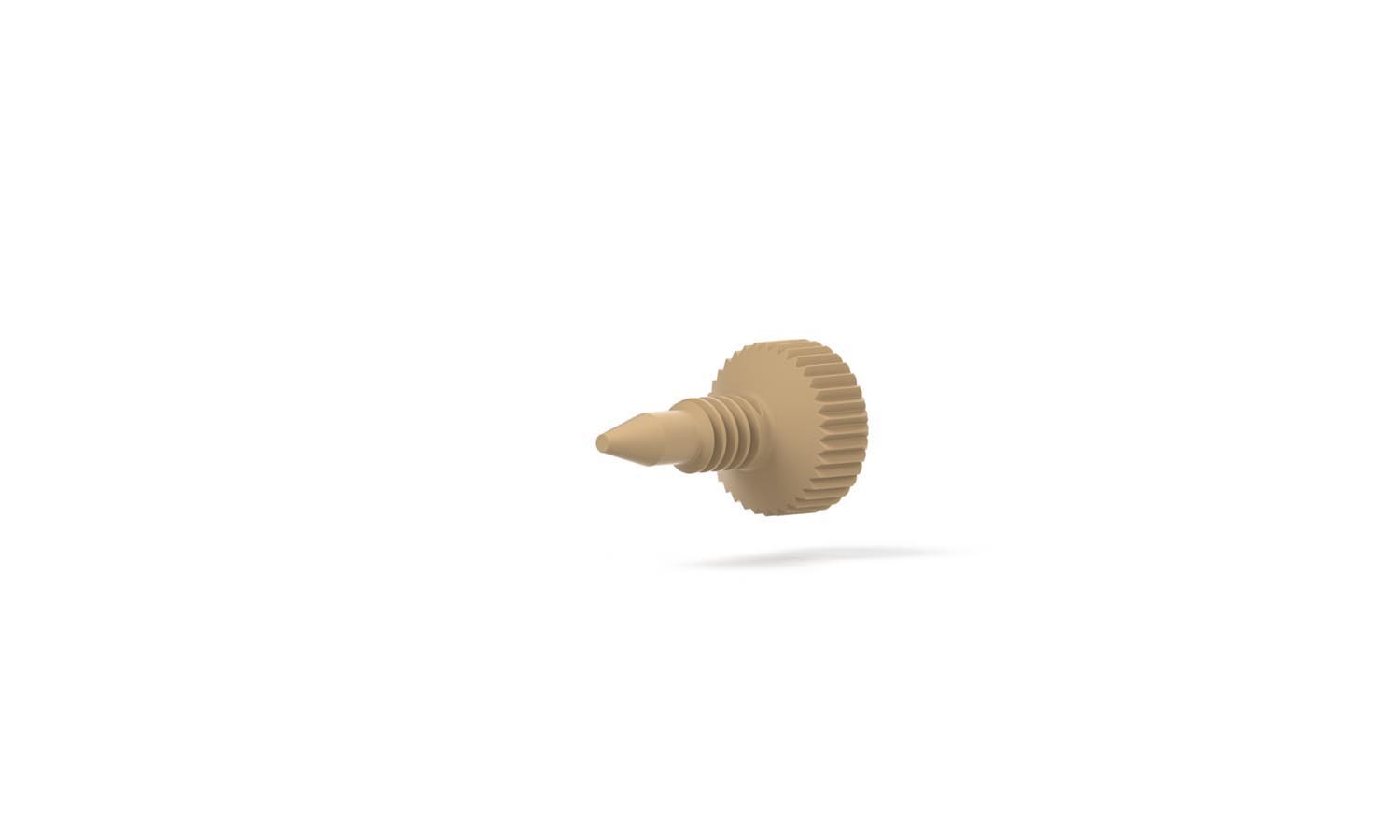 MicroTightÂ®, Plug, 6-32 Coned, PEEKâ¢, Natural