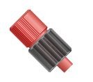 Adapters & Connectors: Adapter, Luer (Male) to 1/4"-28 Flat Bottom (Female), ETFE/Polypropylene
