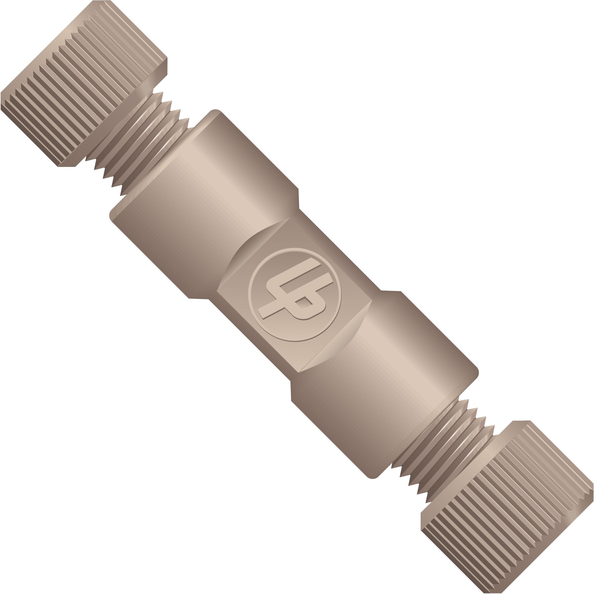 Adapters & Connectors: Union, Threaded, 1/4"-28 (Flat Bottom, Female), 1/8" OD, ETFE