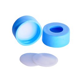 Vials, Caps and Closures: Snap Cap Blue 11mm , PTFE Septa