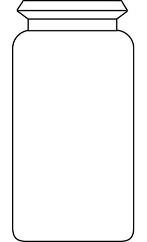 25ml Snap Cap Vial ND22, 65 x 26mm, clear glass, 3rd hydrolytic class