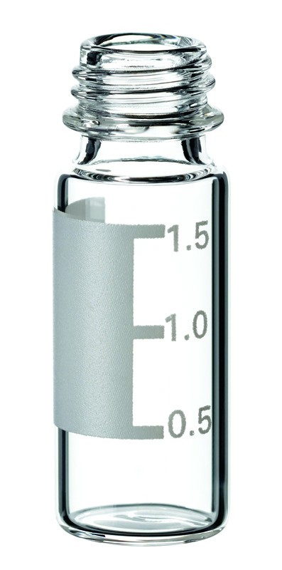 Vials, Caps and Closures: SureStop Short Thread Vial 9mm ,2ml (12 x32mm), Label