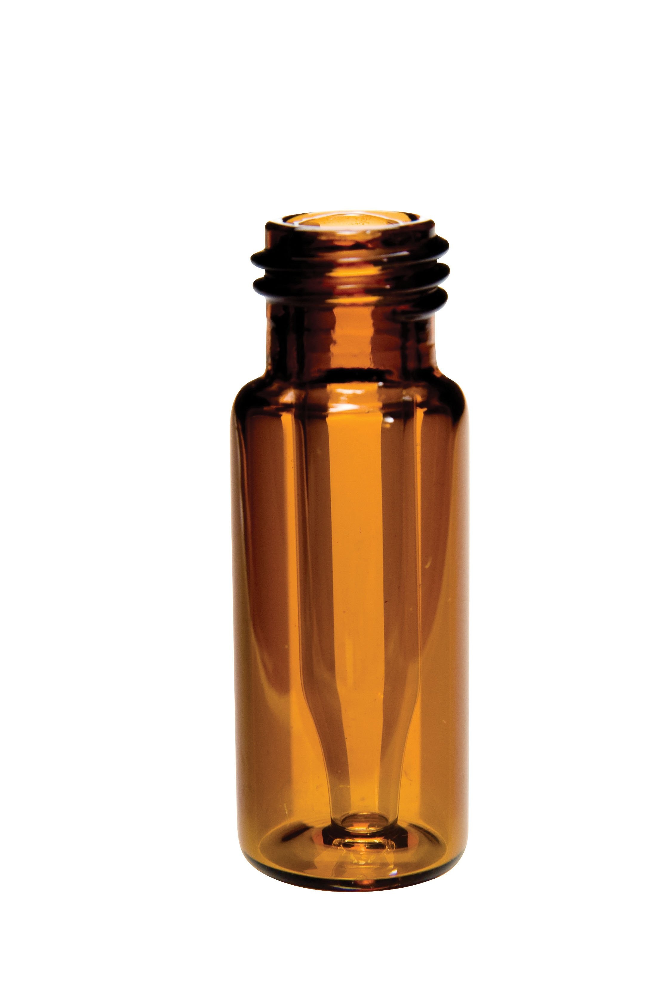 Short Thread Vial 9mm, 0.35ml (12x32mm) Fused Insert Amber