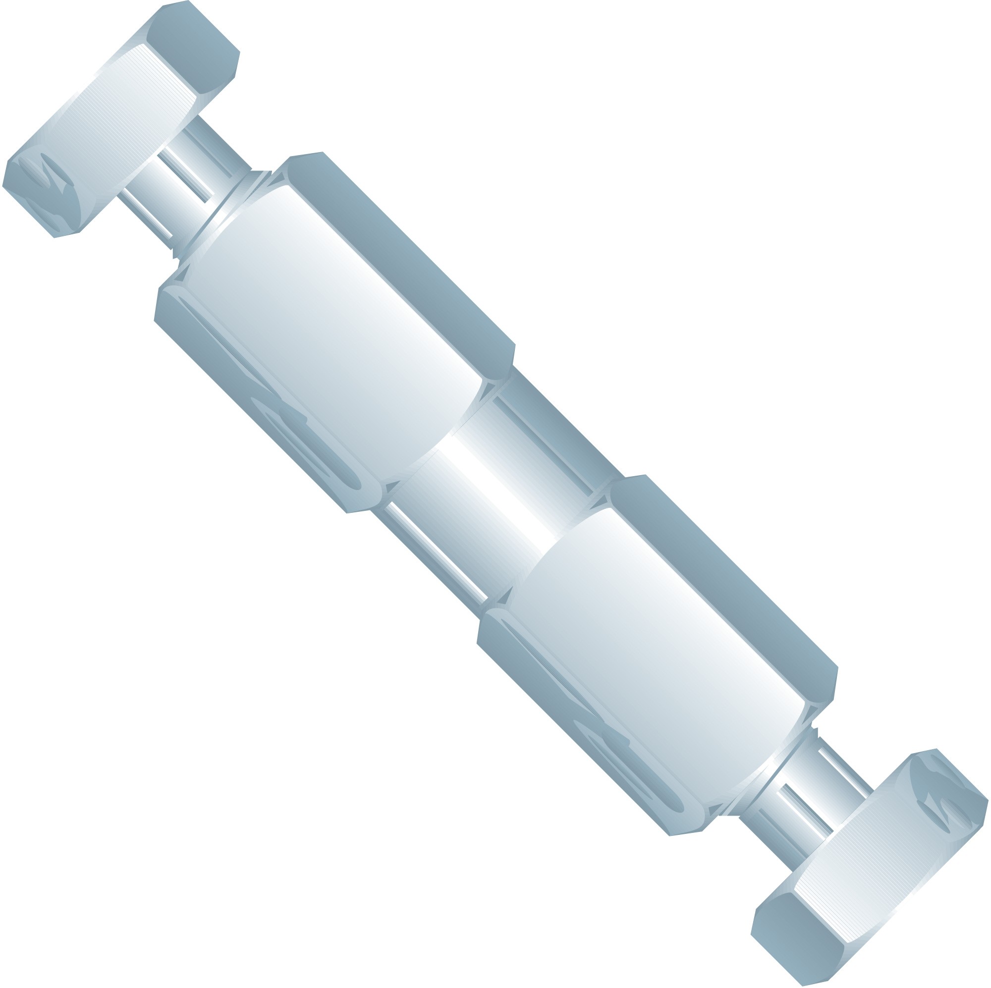 Adapters & Connectors: Union, SST,for 1/16" OD Tubing, 10-32 Coned