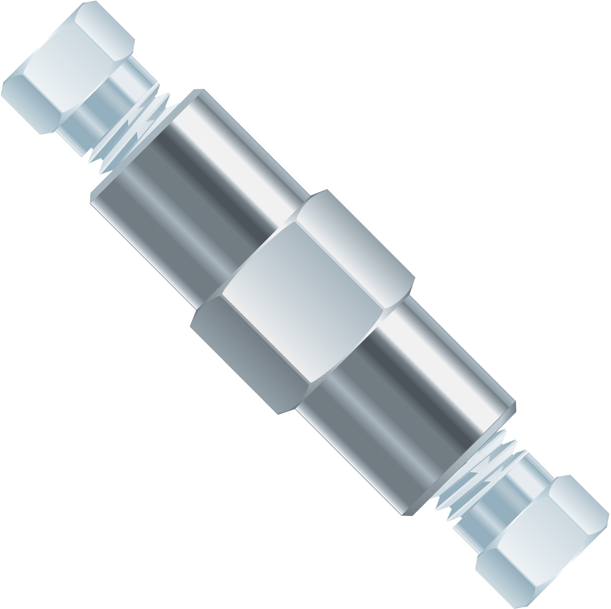 Adapters & Connectors: Union, SST, VHP+ for 1/16" OD Tubing, 10-32 Coned
