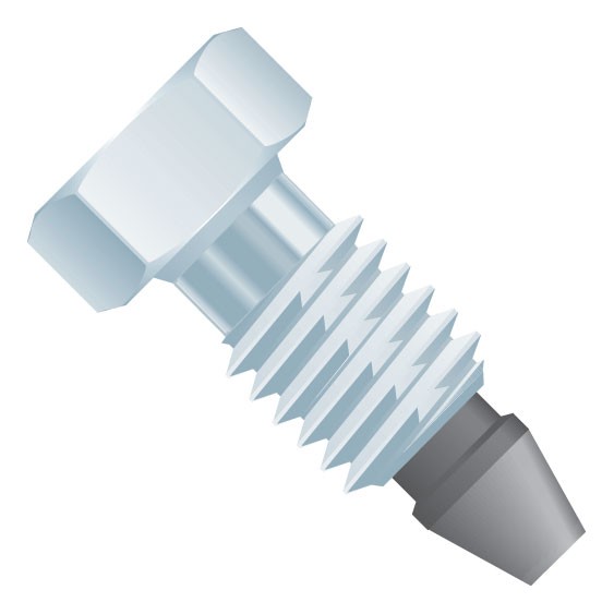 VHP Fitting for 1/16" OD Tubing, 10-32 Coned, SST/PEEKâ¢ blend (PK), Natural/Black