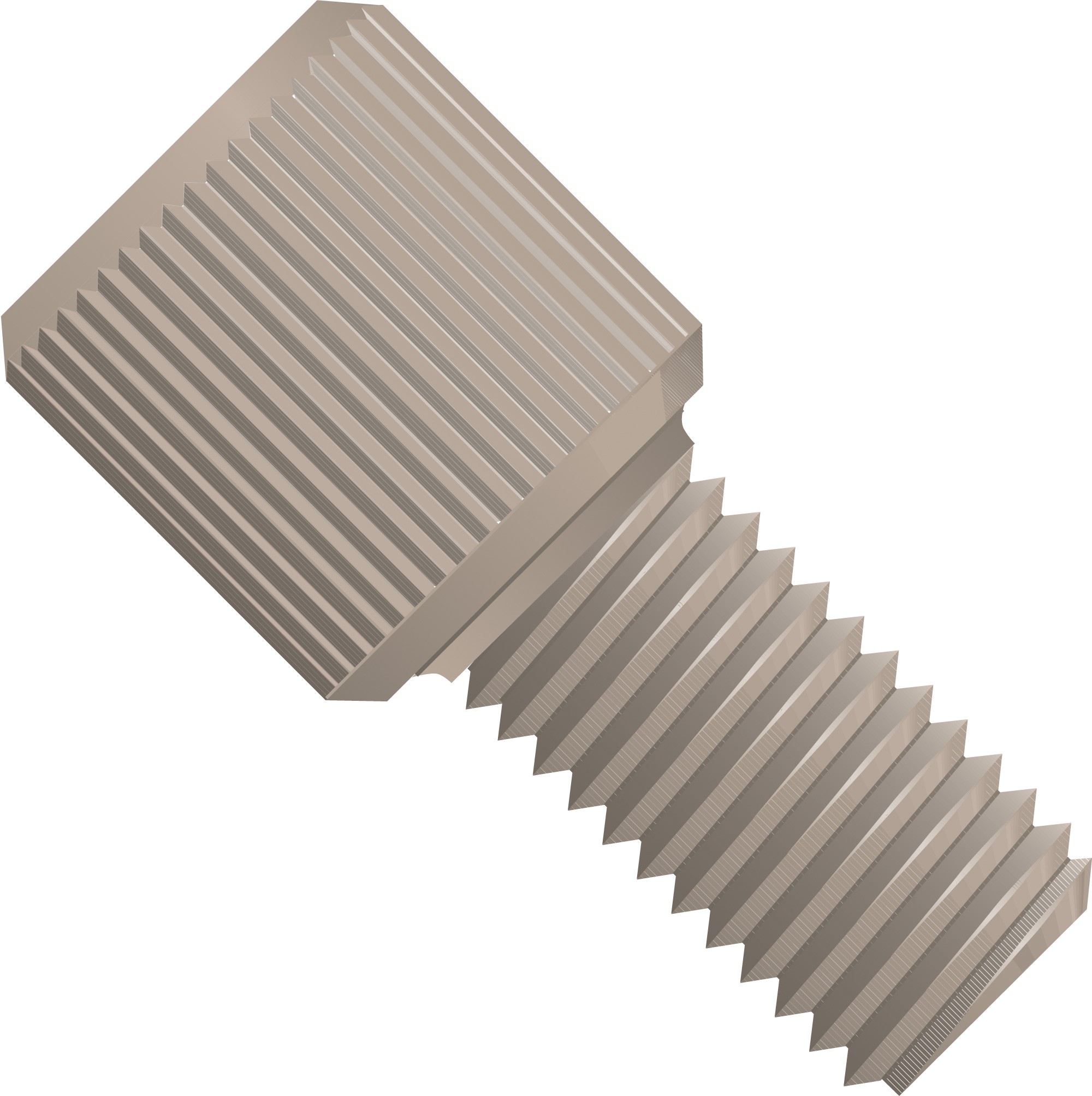 Flangeless Fitting, for 1/16" OD Tubing, 1/4"-28 Flat Bottom, Delrin/ETFE, Black/Blue