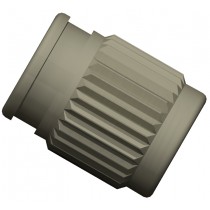 Adapters & Connectors: Union, Threaded, 1/4"-28 (Flat Bottom), 1/8" bore, PEEK