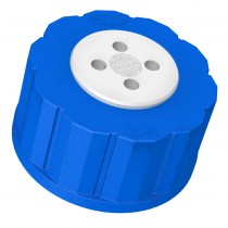 Diba Labware: T-SERIES CAP, GL45, 4 PORTS, CHECK VALVE/FILTER
