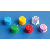 Brand Screwcaps, Silicone sealing, blue, non-sterile
