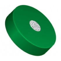 Filters & Frits: Stainless Steel Frit in PCTFE Ring, Natural/Green, 2Âµm, 0.062â Frit OD, 0.200â Ring OD