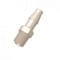 KX VaporSafe: BARBED TUBING CONNECTION, 5/16" ID tubing x 1/4" NPT, Polypropylene, 10/PK