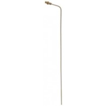 QLA Dissolution Sampling Cannula: 15" Bent PEEK 1/8" OD Cannula with PEEK Luer Lock & PTFE sleeve for full flow/QLA "01" style filters