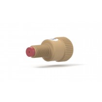 Flow & Pressure Control: Inlet Check Valve from 1/4"-28 Flat Bottom (Male) to 1/4"-28 Flat Bottom (Female)