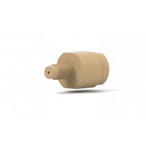 Flow & Pressure Control: Inlet Check Valve, from 1/4"-28 Flat Bottom (Male) to 1/4"-28 Flat Bottom (Female)
