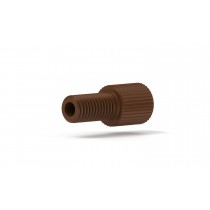 SuperFlangelessâ¢,  Fitting Nut, 1/8" OD Tubing, 1/4"-28 Flat Bottom, PPS, Natural