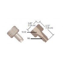 Adapters & Connectors: Threaded Adapter, 10-32 Coned (Female) to M6 Flat Bottom (Male), PEEKâ¢