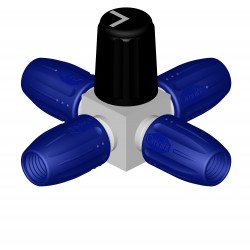 Omnifit Labware (Diba) Low Pressure Valves: Valve, 4-port, 4-postion, 90Â° cconfiguration
