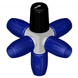 Omnifit Labware (Diba) Low Pressure Valves: Valve, 5-port 5 position, selection