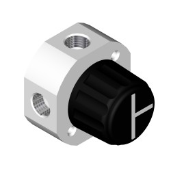 Omnifit Labware (Diba) Low Pressure Valves: Valve, 4-port, T-configuration