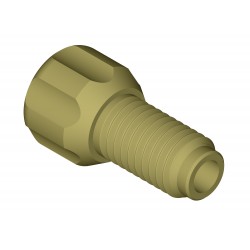 FLANGED FTG, 1/4-28, + WASHER, 1/8