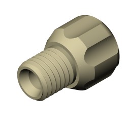 Inverted Cone Fitting Nut, 2.0-1/8