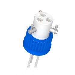 Diba Labware: Q-SERIES CAP, GL32, 3 PORTS + VALVES