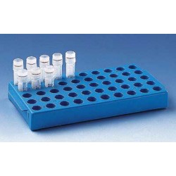 Brand: Tubes, Caps & Racks: Rack for cryogenic tubes, PP, stackable blue, for 50 cryogenic tubes
