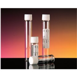 Blood Collection Vial 10ml Glass Wide Neck,  White Screw Cap