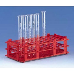 Brand: Tubes, Caps & Racks: Test tube Rack, PP, white 265x126x75 mm f. 40 tubes to dia. 20 mm